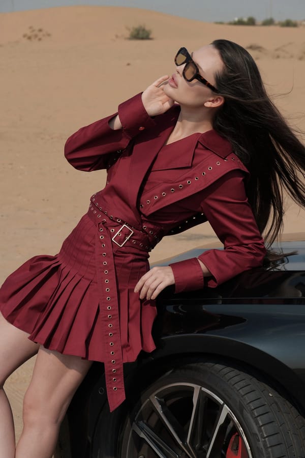 Kaia Skirt - Maroon