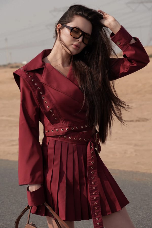 Kaia Jacket - Maroon