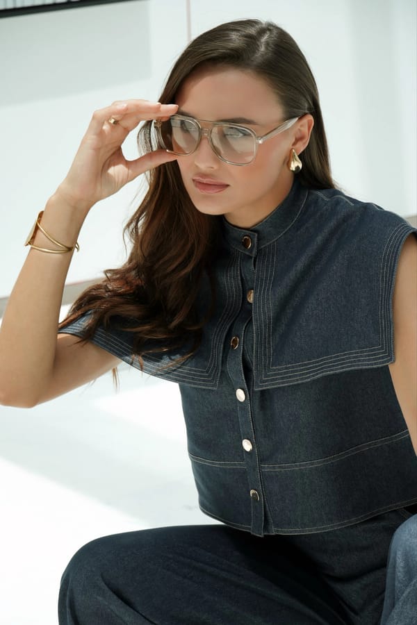 Tramonto Denim Top