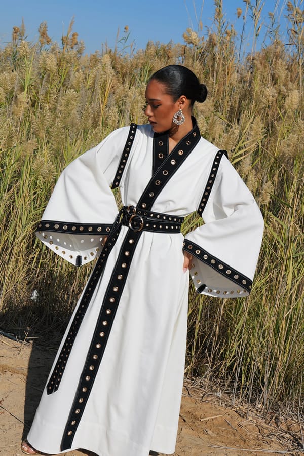 Zaya White Kaftan