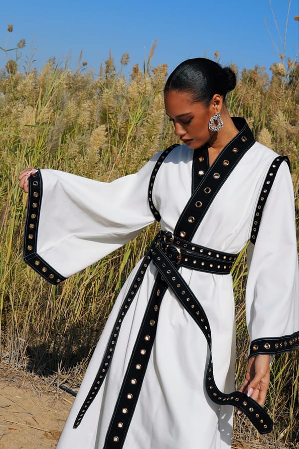Zaya White Kaftan