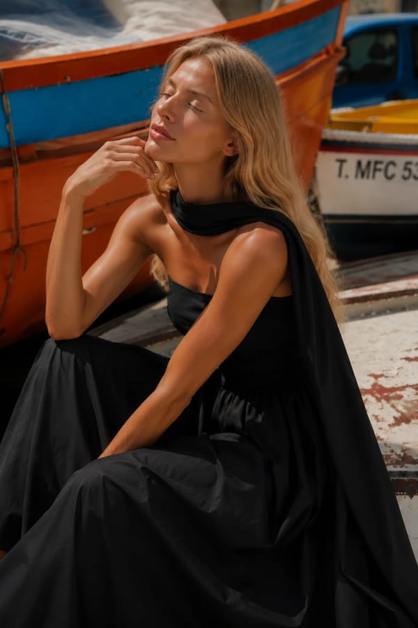 Sia Navy Blue Dress