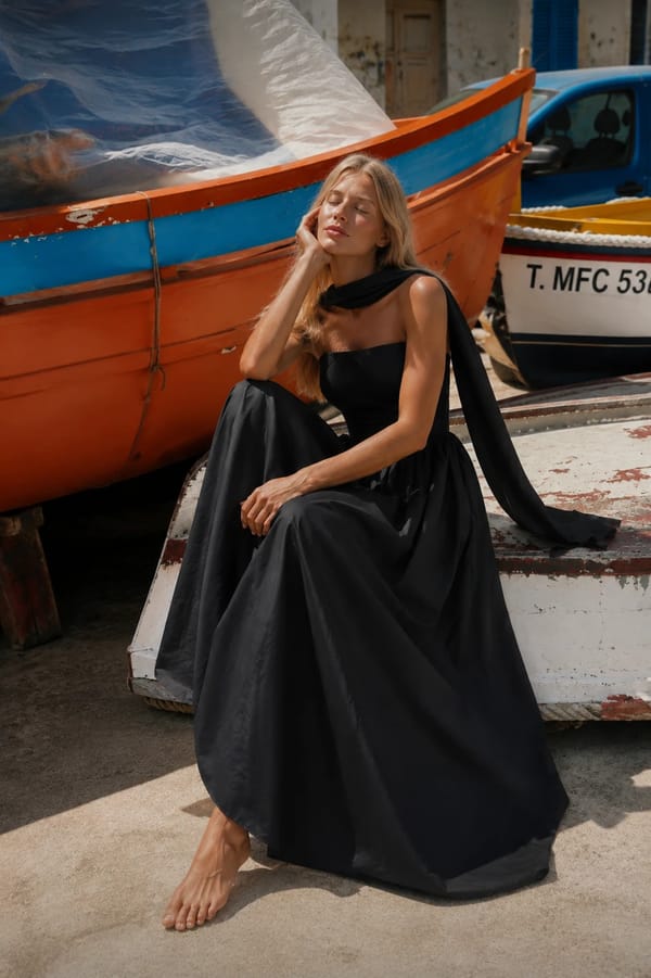 Sia Navy Blue Dress