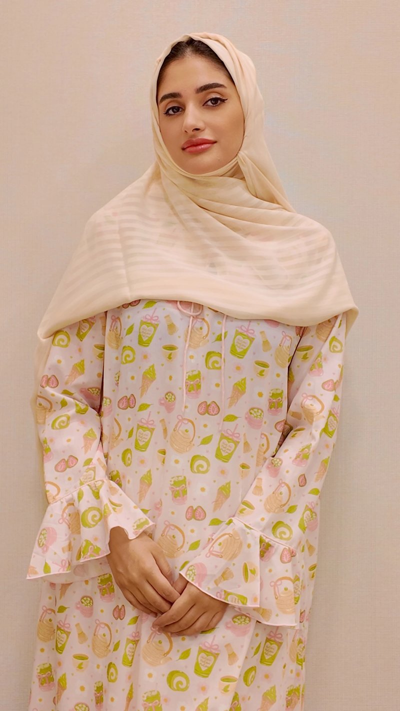 Ladies pink matcha Kandoora