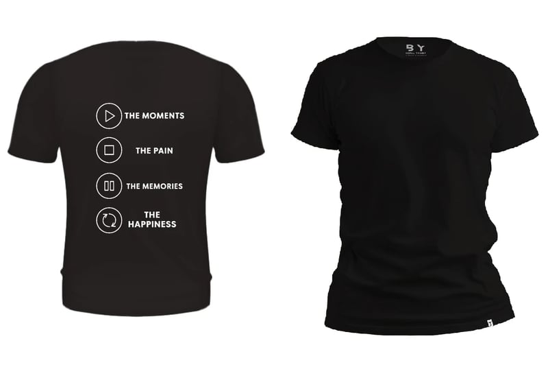 The Moments Design T Shirt- Black