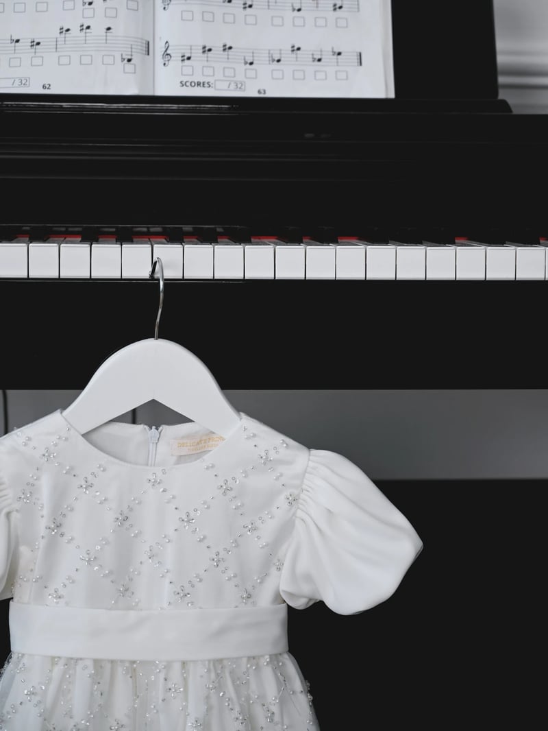 Pearl Glow Dress White