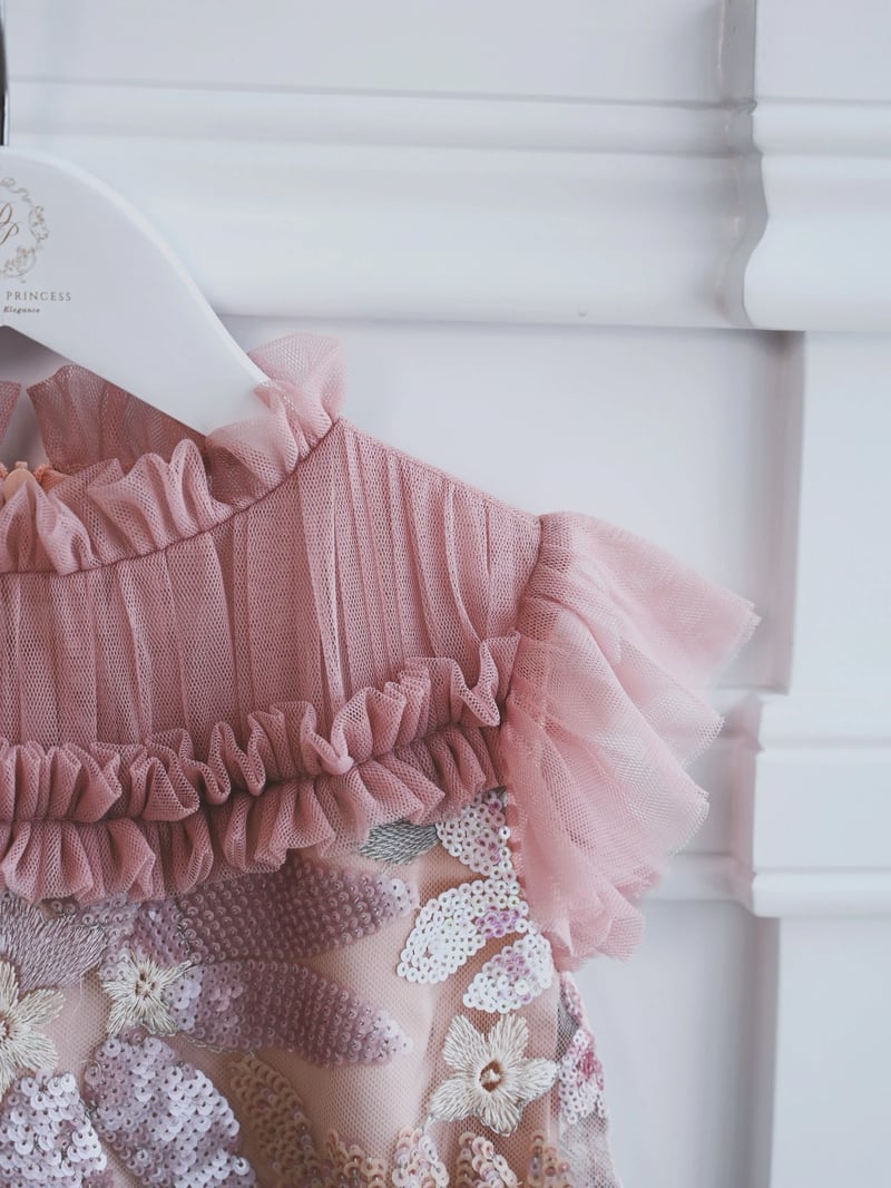 Blush Bloom Tule Dress