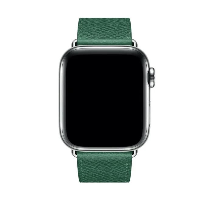 Apple Watch - leather Forest green