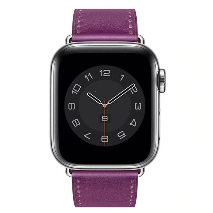 Apple Watch - leather violet purple