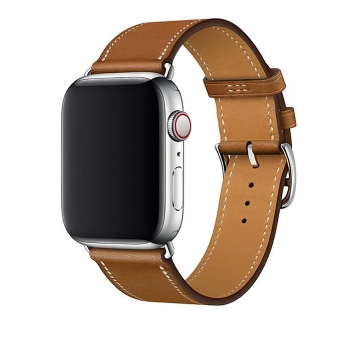 Apple Watch - classic tan leather