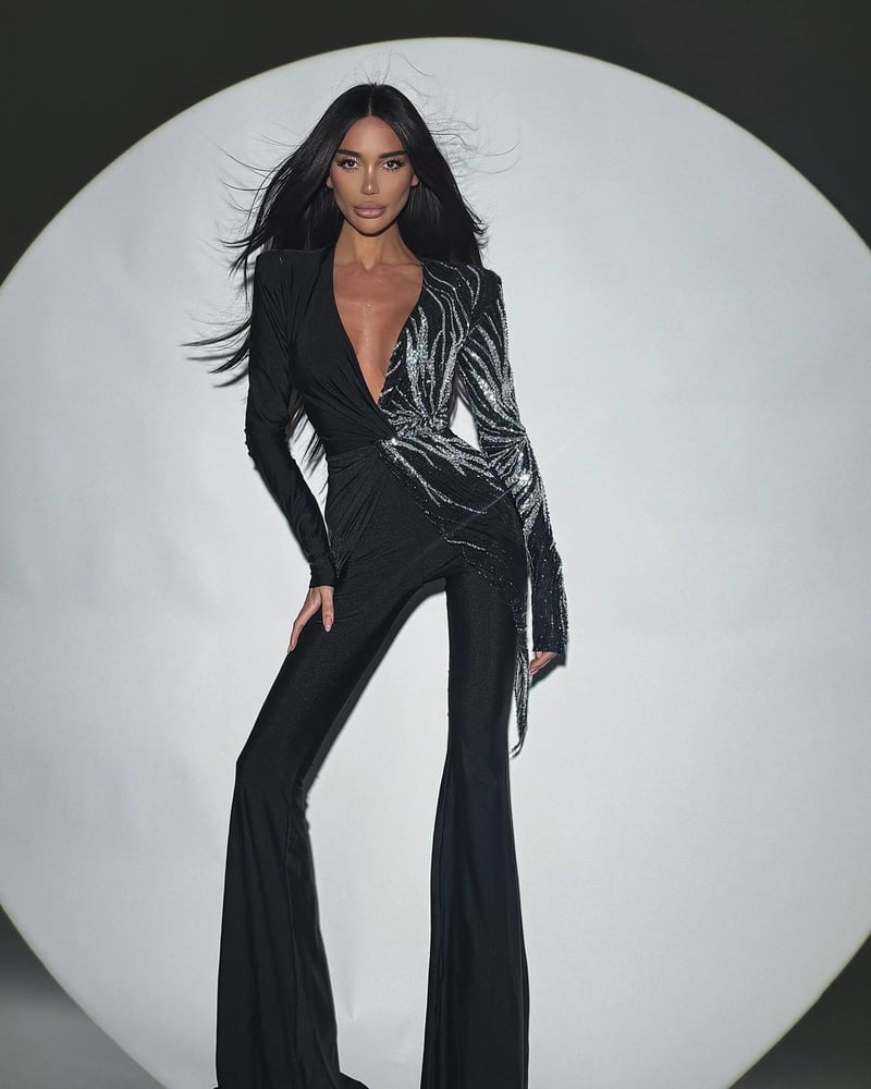 Jumpsuit Zebra Black