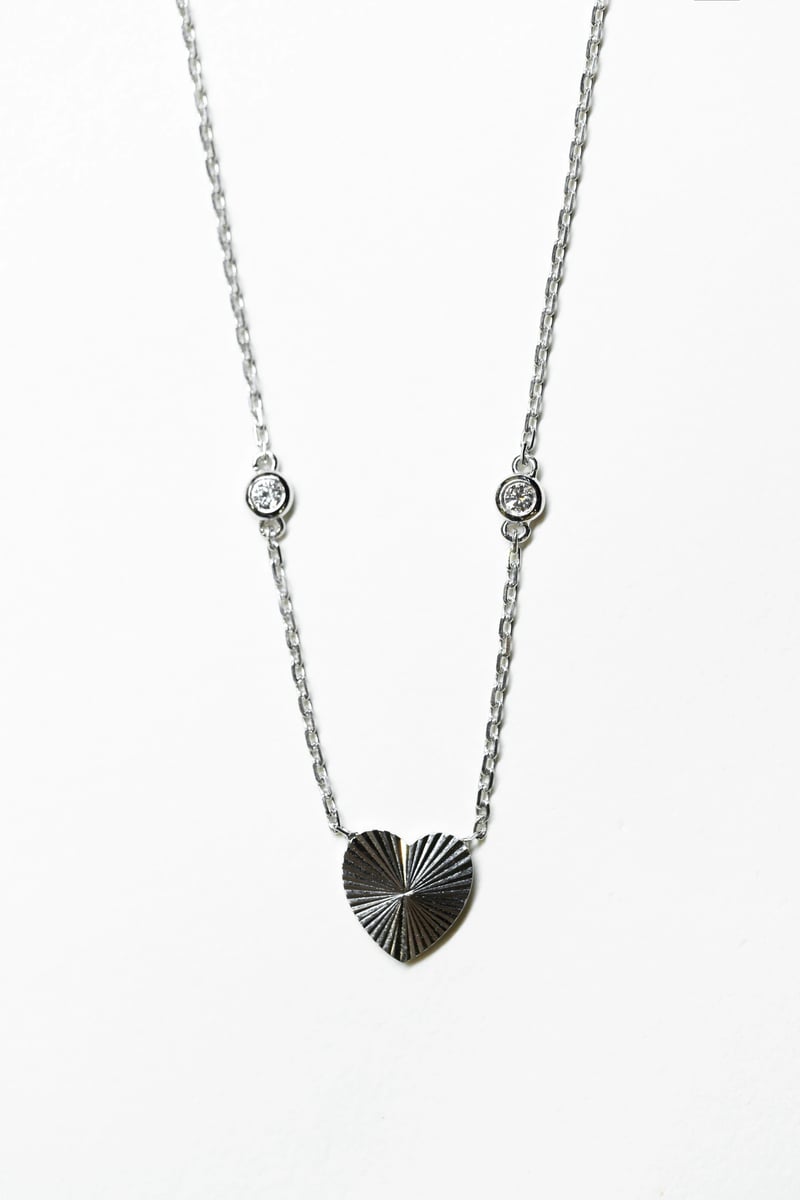 I'Heart'You Necklace with Diamonds